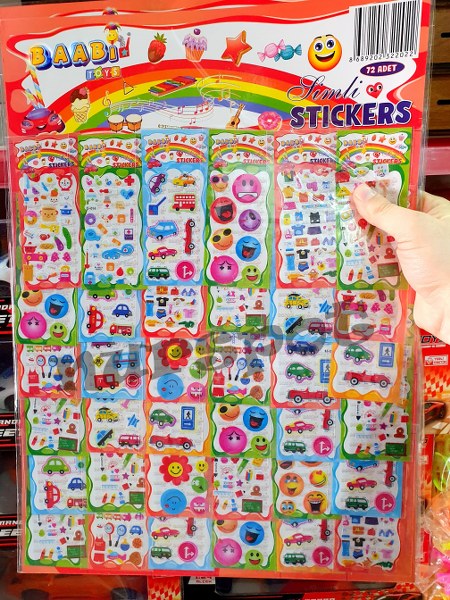 toptan sticker 72 li kartelalı  2022
