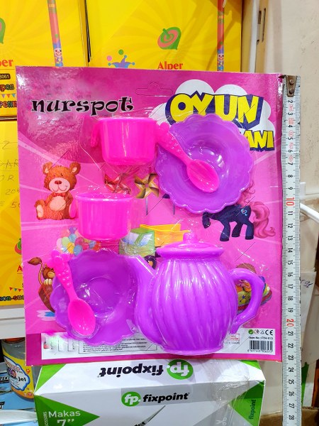 toptan oyuncak çay seti 7 parça   513 6572