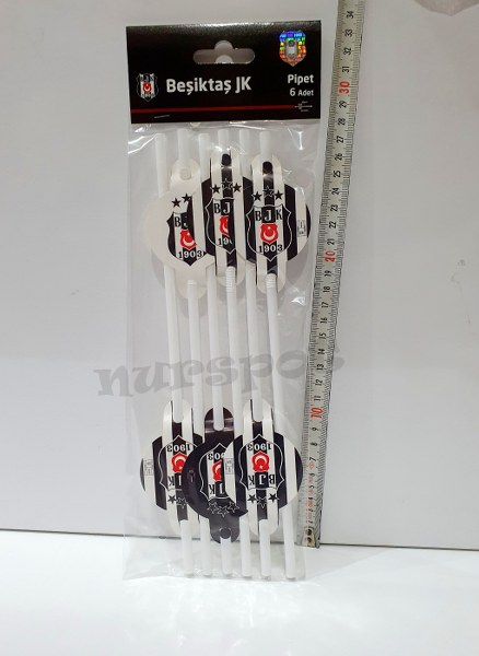 toptan pipet beşiktaşlı lisanslı 6 lı set