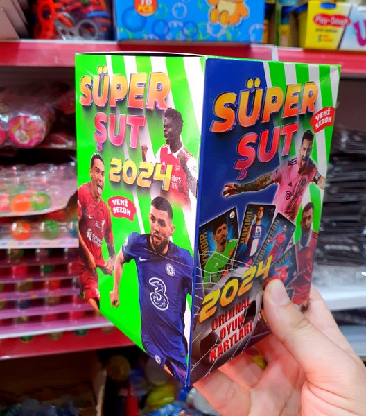 toptan futbolcu kartı süper şut 2024 seri 3 lü 150 li paket   0535