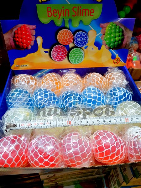 toptan şaka oyuncak sıkmalı slime beyin 9486