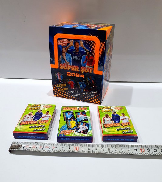 toptan futbolcu kartı süper şut hologramlı kutulu   0537