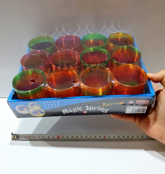 toptan stres yayı metalize gökkuşağı 7cm  8573 