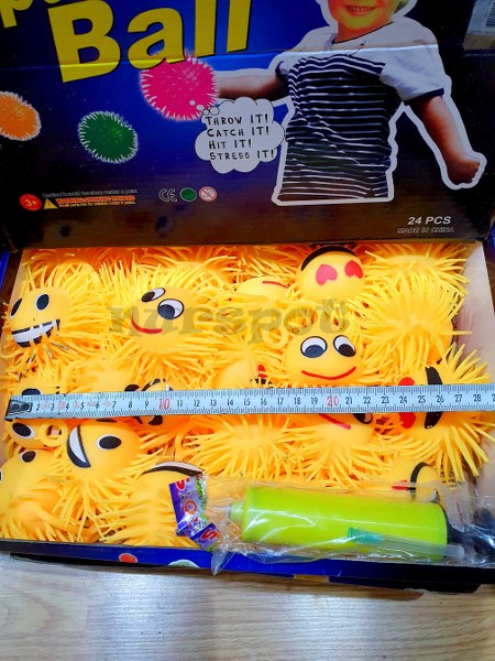 toptan parmağa takılan emoji kirpi ışıklı oyuncak büyük boy  0090