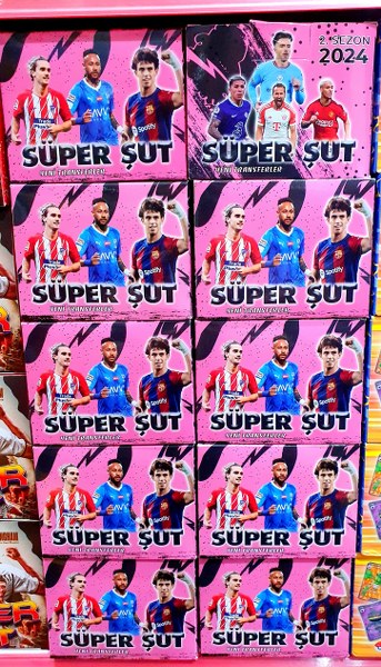 toptan süper şut futbolcu kartı kutulu   0537