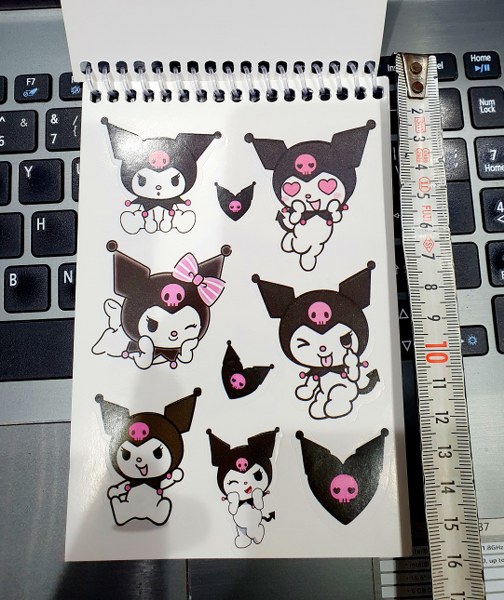 toptan sticker defteri kuromi 9 yaprak   3427