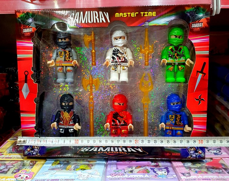 toptan oyuncak samuray 6 lı set
