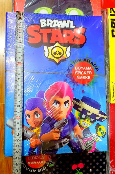 toptan boyama kitabı sticker maske set