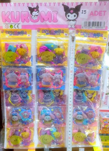 toptan oyun hamuru kuromi kalıplı set   9563