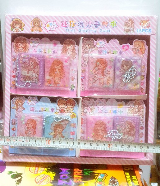 toptan sulu defter sticker 2 li set