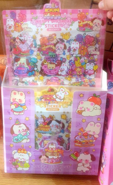 toptan sticker 4 lü set kaliteli   2012
