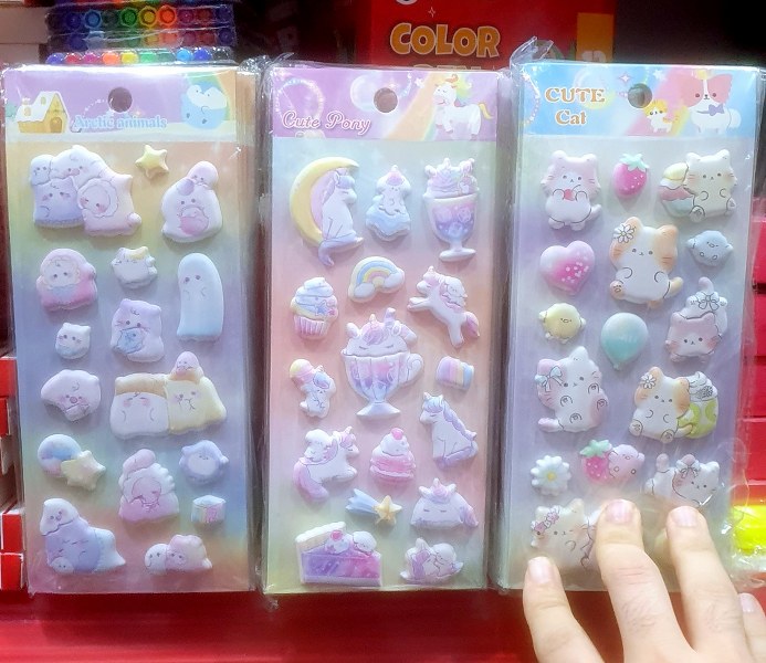 toptan sticker kaliteli pufidik kabartmalı lüks  4439