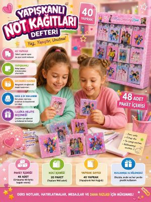 Yapışkanlı Not Kağıtları Defteri – Mini Sharing Book  5909