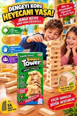 denge oyunu jenga kaliteli ürün kaliteli kutu 0939