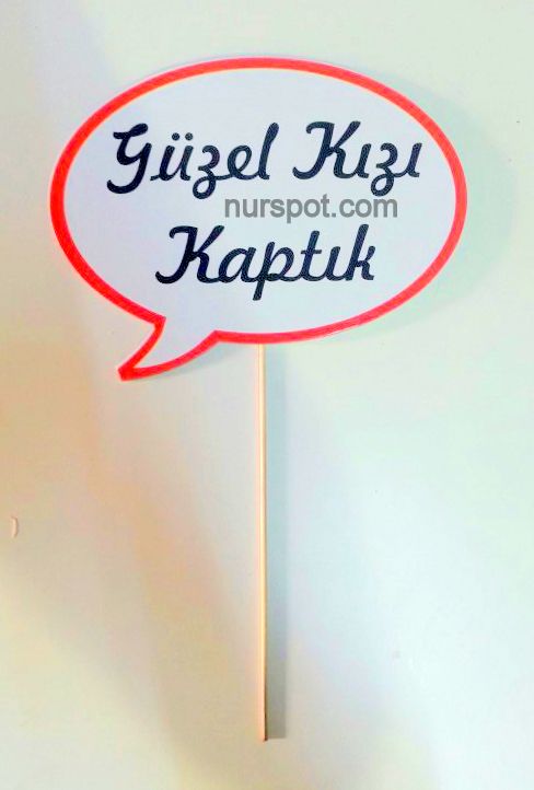 toptan konuşan balon guzel kizi kaptik baskili