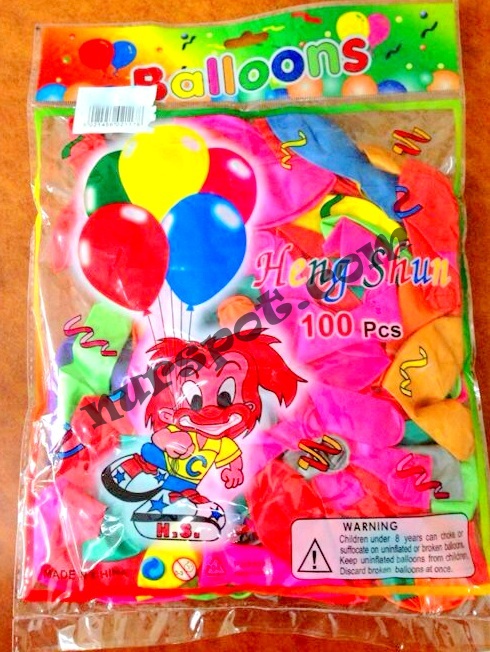 toptan balon renkli baskısız