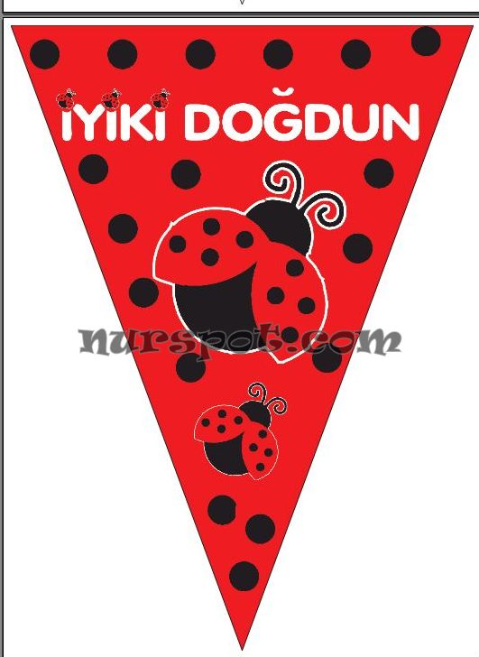 toptan iyiki doğdun flamasi