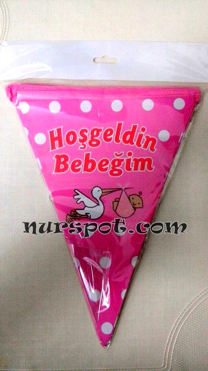 toptan flama hos geldin bebegim baskili