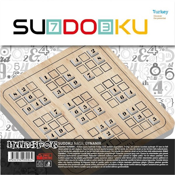 toptan eğitici ahşap oyun sudoku 