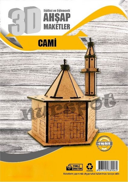 toptan ahşap eğitici maket cami modeli   9062