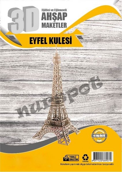 toptan ahşap maket eyfel kulesi    9079