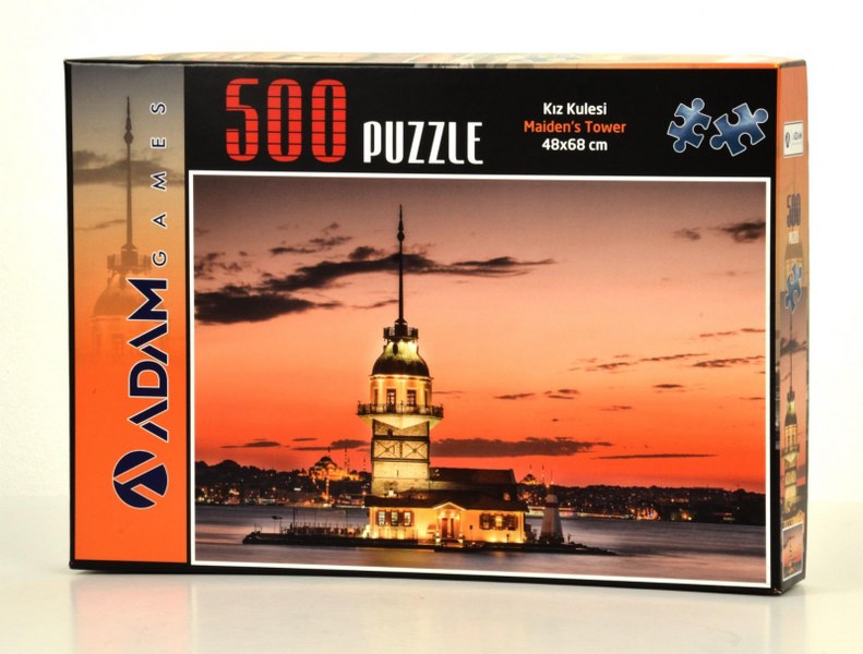 toptan 500 parça yapboz kız kulesi model