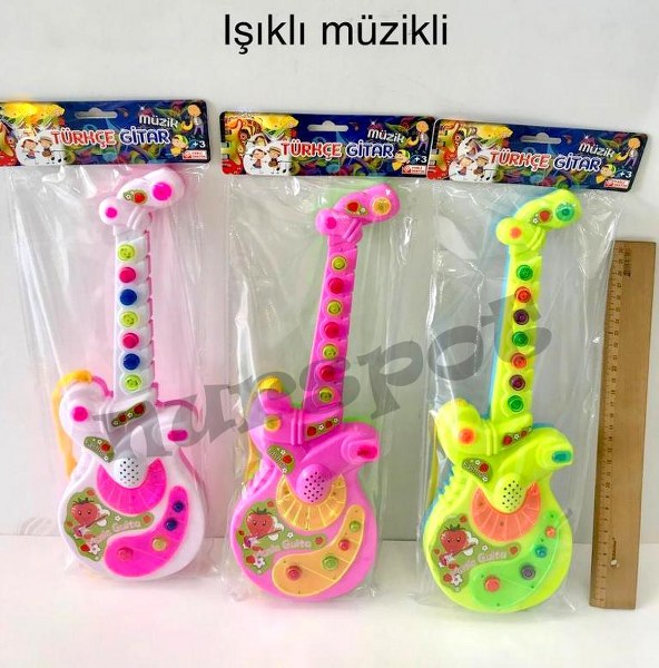 toptan oyuncak gitar türkçe ışıklı melodili   718