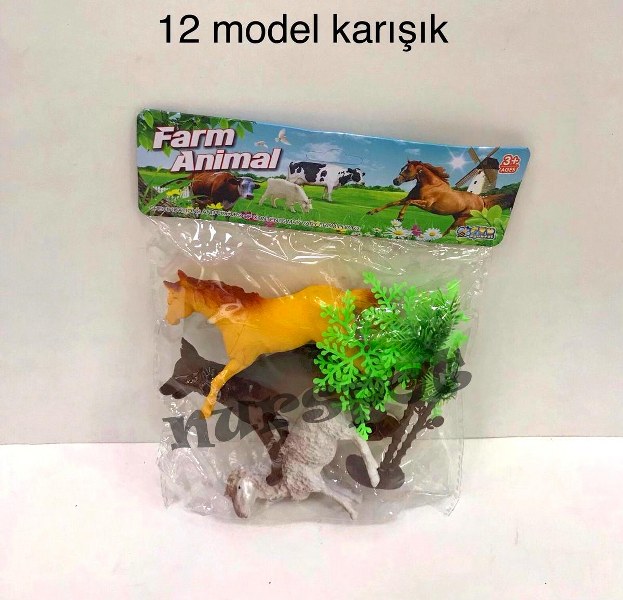 toptan oyuncak poşetli hayvan seti   2060