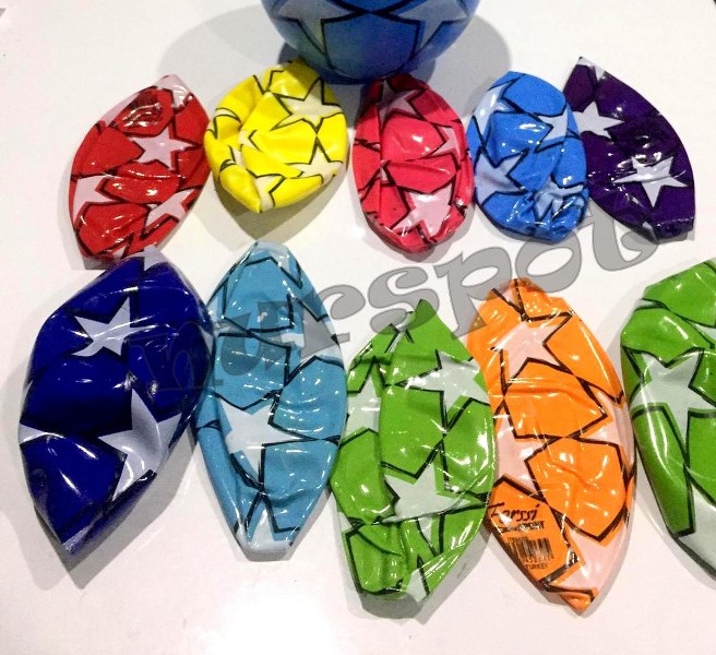 toptan plastik top baskılı yıldız model