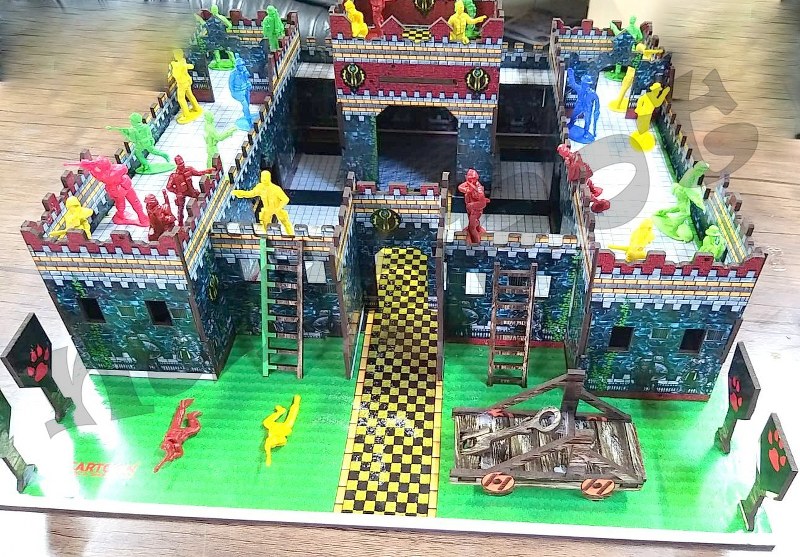 toptan ahşap kale oyunu çoklu set 