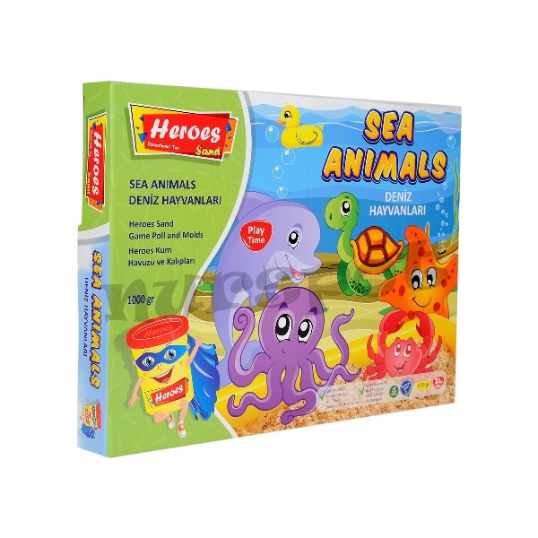 toptan kinetik kum havuzlu kalıplı set deniz hayvanları   013