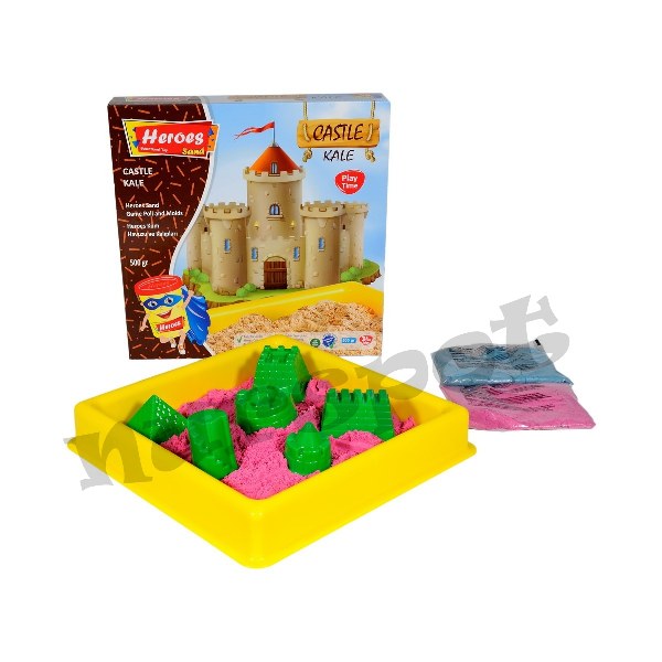 toptan havuzlu kinetik kum seti kale serisi 500 gr.  007