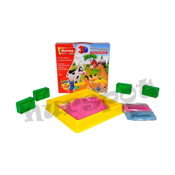 toptan eğitici havuzlu kinetik kum seti 500gr. 033