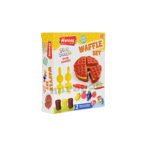 toptan oyun hamuru waffle seti  593