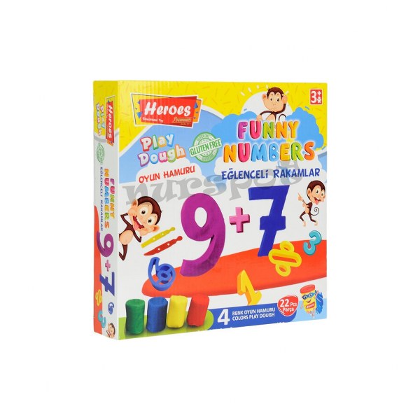 toptan oyun hamuru rakam seti  585