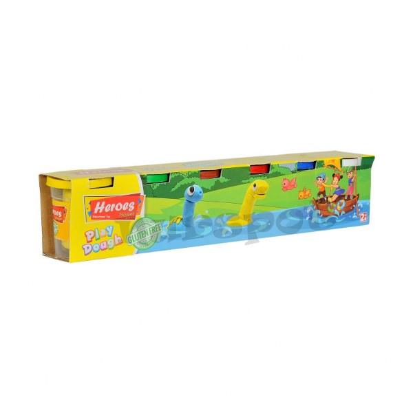toptan oyun hamuru 6 lı renk 100 gr.   611