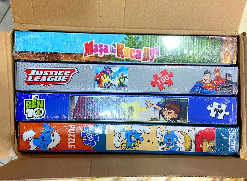 toptan yapboz puzzle kutulu 100 parça