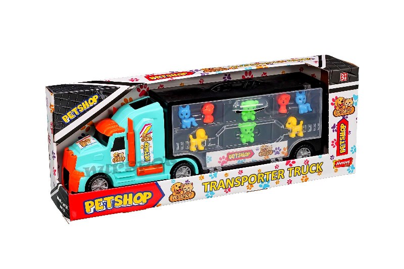 toptan oyuncak taşıyıcı tır pet shop seti büyük boy   880
