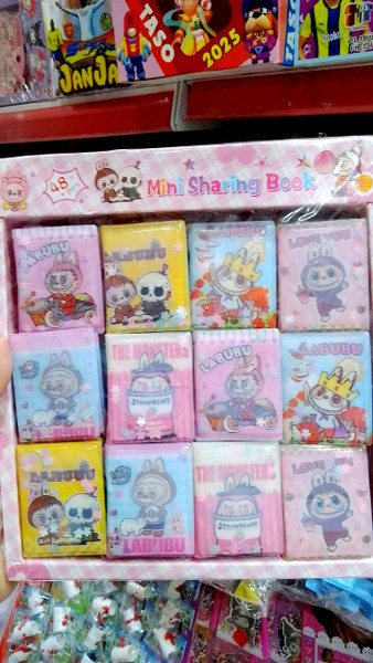 toptan sulu defter sticker labubu kapibara