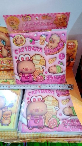 toptan sticker defter kapibara  9254