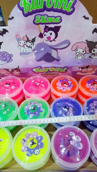toptan slime parlak renkler kurom kutulu  1547