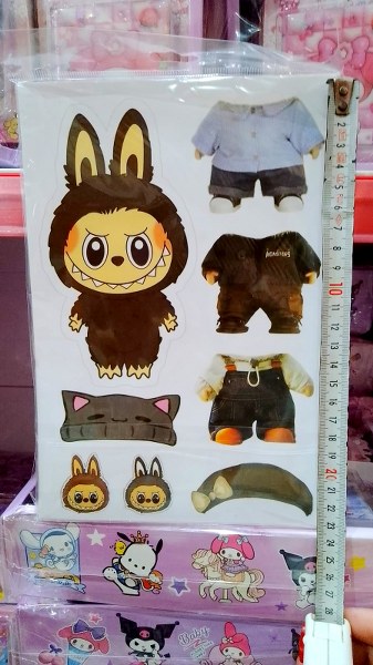 toptan giydirme sticker labubu 