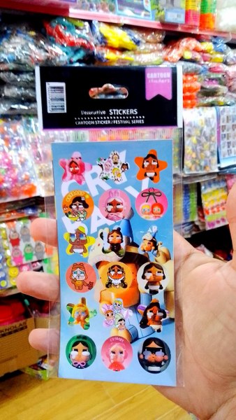 toptan sticker cry baby model