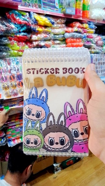 toptan defter sticker labubu