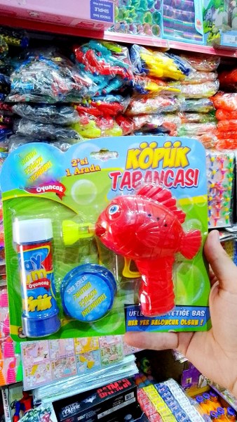 toptan oyuncak köpük tabancası 2 li set  0092