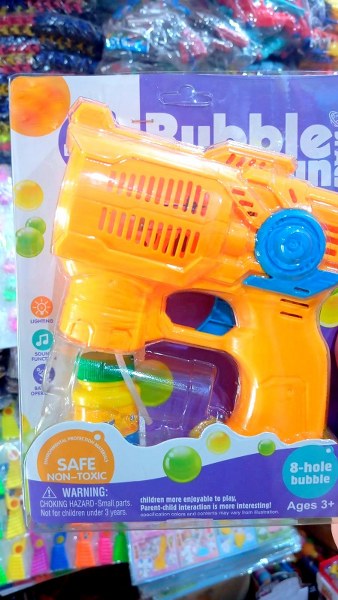 toptan oyuncak köpük baloncuk tabancası pilli  6025