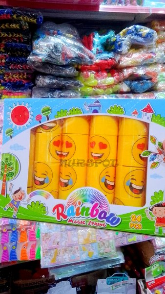 toptan stres yayı akordiyon yay üzeri emoji renkli baskılı kaliteli  224