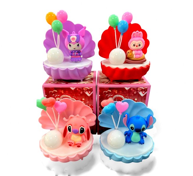 toptan hediyelik ışıklı aksesuar ışıklı labubu stitch kurom  8274