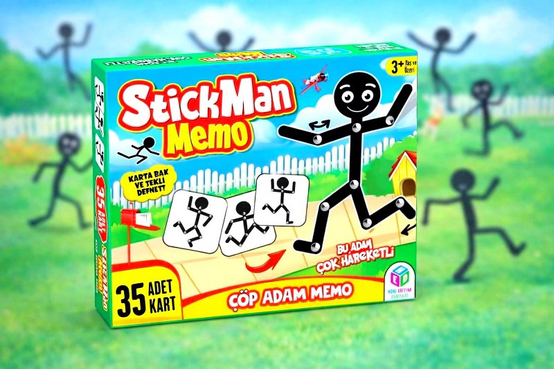 toptan eğitici eğlenceli oyunlar stickmen memo çöp adam  9976