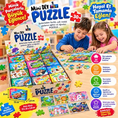 MİNİK PARÇALARLA BÜYÜK EĞLENCE 30 PARÇALI PUZZLE  0218